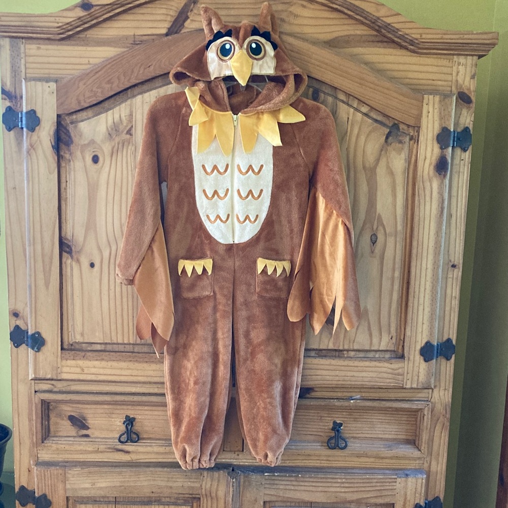 Kids Relibeauty brown hooded owl costume size 5